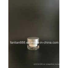 Kundengerechte Acryl Klassische runde Creme Gläser für kosmetische Verpackungen